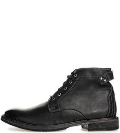 Черные кожаные ботинки на шнуровке Clarks