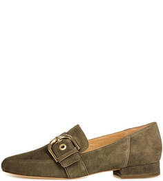Замшевые лоферы цвета хаки Michael Michael Kors