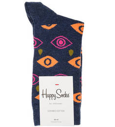 Хлопковые носки с цветным принтом Happy Socks