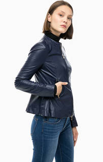 Синяя куртка на двухзамковой молнии Patrizia Pepe