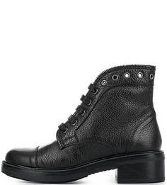 Кожаные ботинки на каблуке Tosca BLU