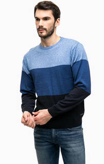 Синий трикотажный джемпер Blue Seven