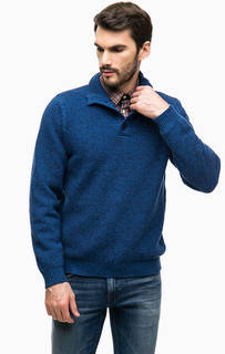 Хлопковый свитер с пуговицами на воротнике Blue Seven
