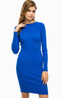 Синее платье со шнуровкой на спине Pinko