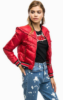 Красная куртка бомбер Pinko