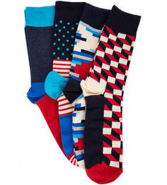 Комплект из четырех пар носков Happy Socks