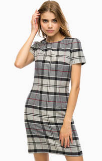Приталенное платье в клетку Barbour