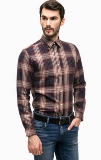 Приталенная рубашка в клетку Selected