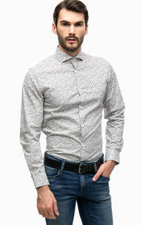 Хлопковая приталенная рубашка Selected