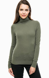 Водолазка цвета хаки из шерсти United Colors of Benetton