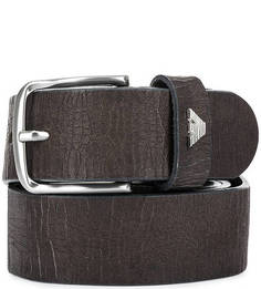 Кожаный ремень с эффектом состаривания Armani Jeans