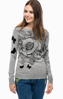 Трикотажный джемпер с декором Desigual