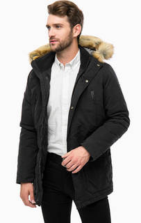 Черная утепленная парка с капюшоном Wrangler