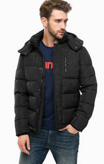 Черная демисезонная куртка с капюшоном Wrangler