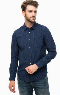 Хлопковая рубашка в полоску Wrangler