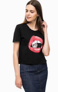 Укороченная футболка с принтом Wrangler