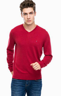 Трикотажный джемпер с треугольным вырезом Tommy Hilfiger