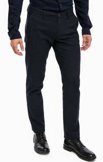 Синие классические брюки из хлопка Drykorn