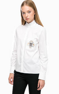 Белая рубашка с вышивкой Drykorn