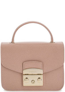 Маленькая кожаная сумка на плечевой цепочке Furla