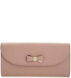 Розовый кошелек из натуральной кожи Furla
