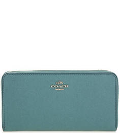 Синий кошелек с двумя отделами для купюр Coach