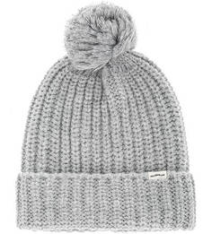 Серая вязаная шапка с помпоном Levis®