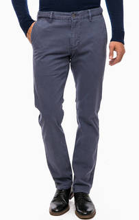 Хлопковые брюки синего цвета Dockers