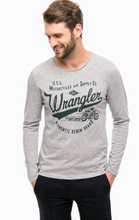 Хлопковая футболка с длинными рукавами Wrangler