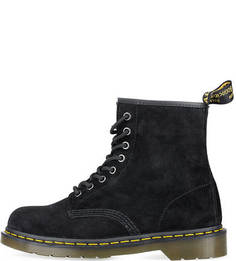 Черные замшевые ботинки Dr. Martens