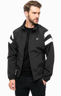 Черная ветровка на молнии Fred Perry