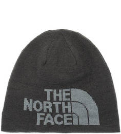 Двусторонняя серая шапка The North Face