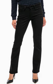 Черные расклешенные брюки из хлопка Mavi