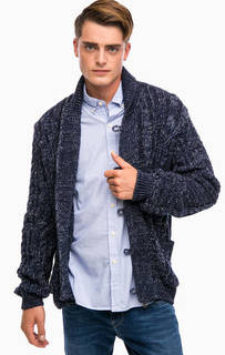 Синий кардиган крупной вязки Pepe Jeans