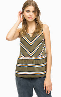 Топ цвета хаки в полоску Ichi