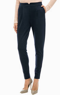 Синие трикотажные брюки Ichi