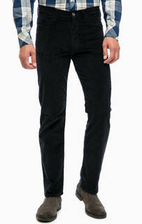 Синие вельветовые брюки прямого кроя Wrangler