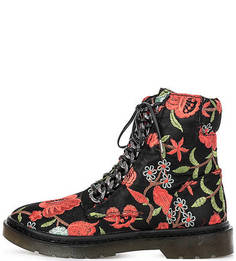 Ботинки с металлическим декором и вышивкой Steve Madden