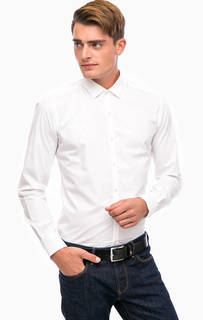 Белая хлопковая рубашка Lagerfeld