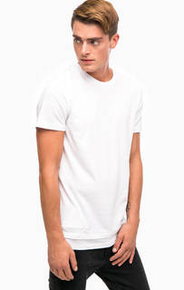 Белая хлопковая футболка с принтом на спине Jack & Jones