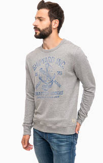 Серый хлопковый свитшот Jack & Jones