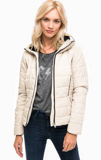 Бежевая демисезонная куртка на молнии Vero Moda