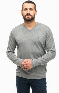 Серый джемпер из хлопка Mustang