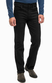 Черные хлопковые брюки прямого кроя Mustang