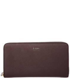 Кошелек из сафьяновой кожи на молнии Dkny