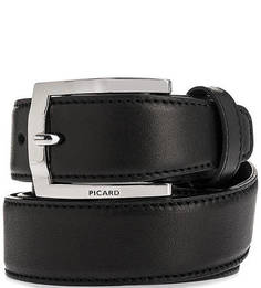 Черный ремень из натуральной кожи Picard