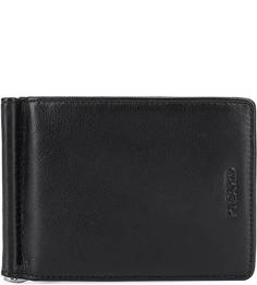 Черный кожаный зажим для денег Picard