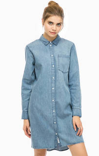 Платье-рубашка из хлопка с вырезом на спине Cheap Monday