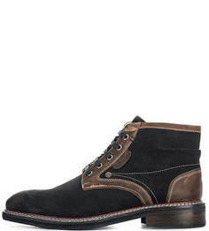 Замшевые ботинки с кожаными вставками S.Oliver