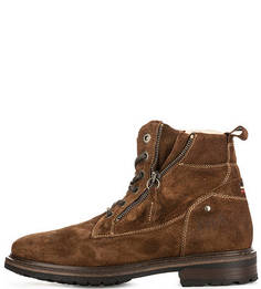 Замшевые ботинки на молнии и шнуровке S.Oliver